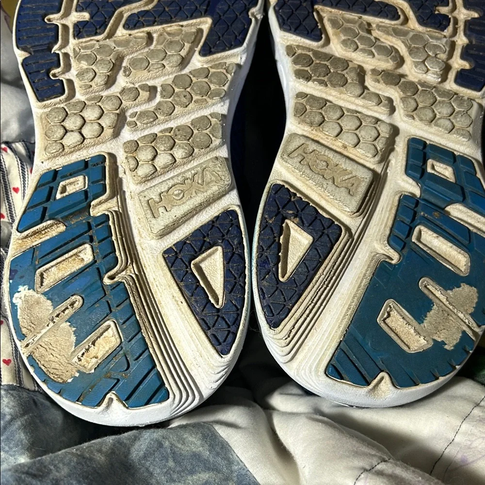 Hoka One One Men’s Blue Mesh Lace-Up Running Athletic Shoes, Sz 9 - Picture 8 of 10